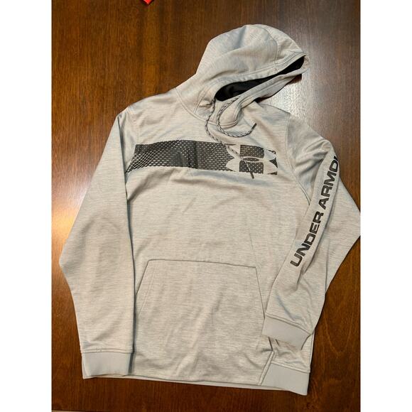 Under Armour Other - Under Armour Coldgear Loose Men’s Large Gray Black Neutral Pull Over Sweatshirt